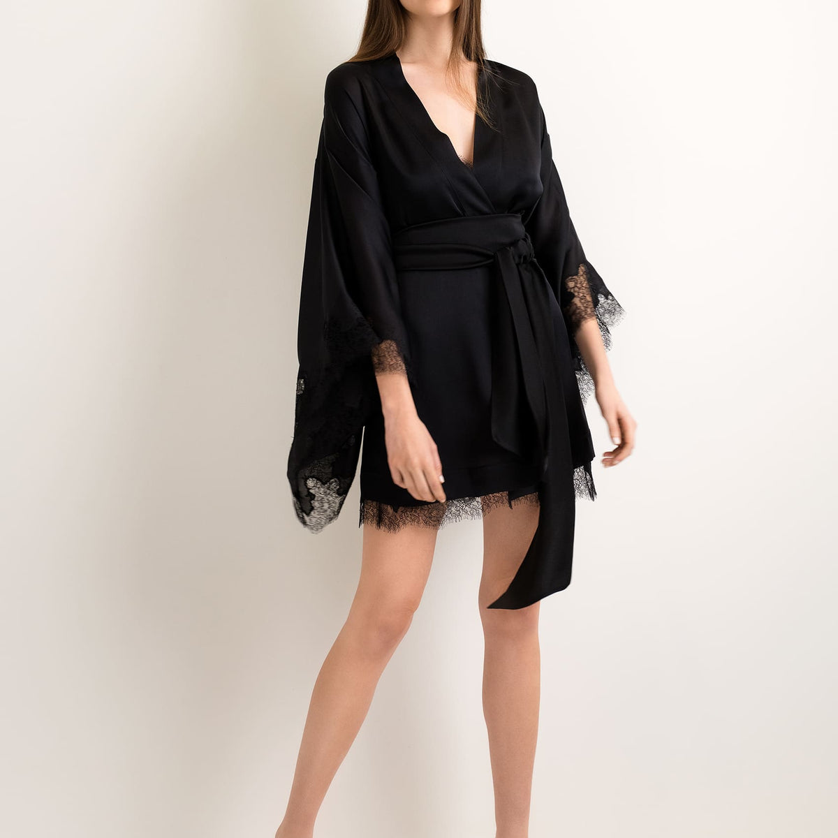 Short Silk Kimono Short Silk Kimono