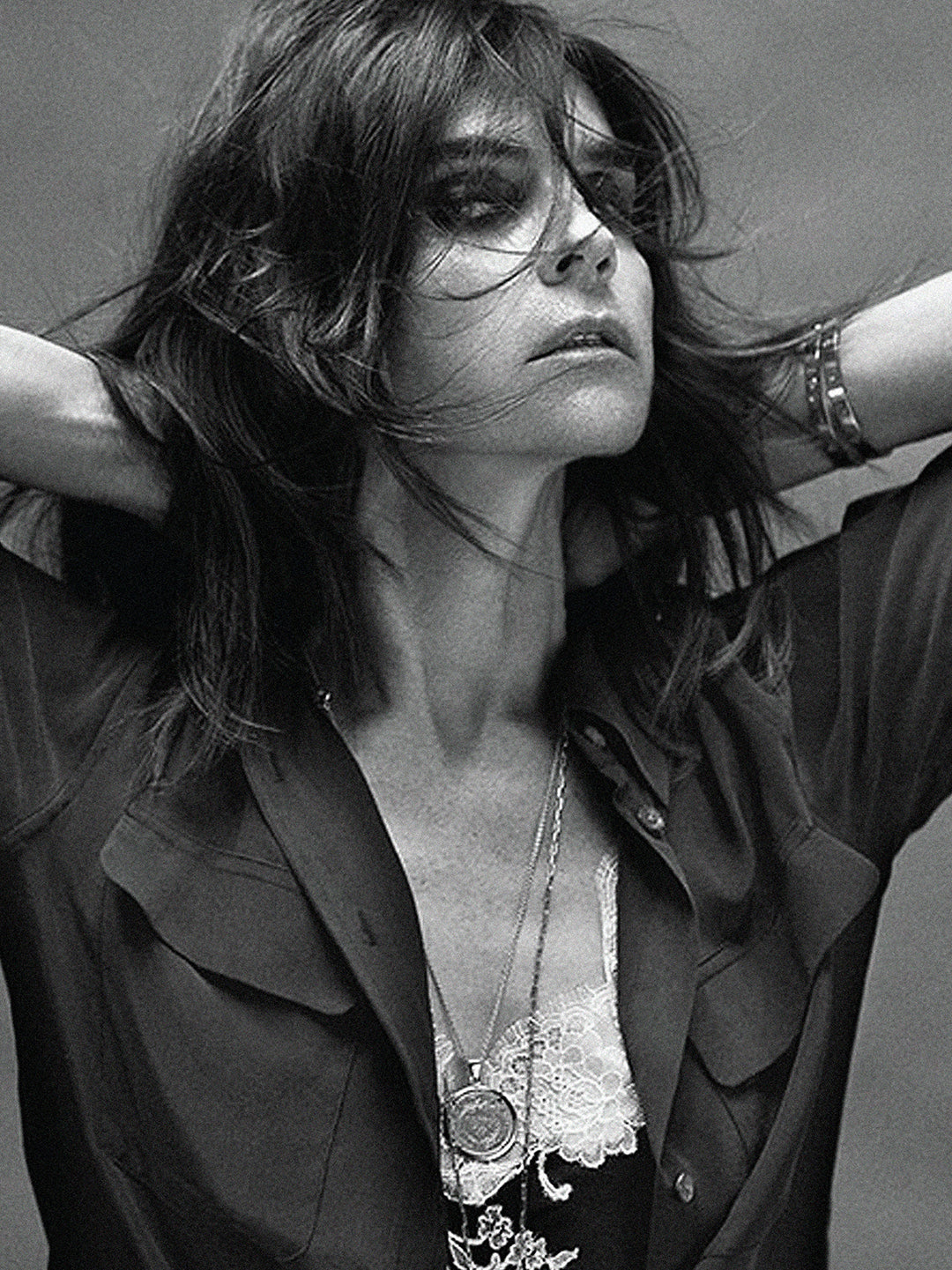 Carine Roitfeld wears Carine Gilson