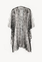 Enter Carine Gilson's world and the most beautiful silk lingerie with the Winter 2026-27 collection with this Oversize Cardigan in Black Silk  with Black lace