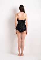 Discover the Winter 2022-23 collection from the house Carine Gilson with this Camisole V Neckline in black Silk