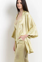 Discover the unique craftmanship of the belgian designer Carine Gilson in her atelier for the 2026 Summer collection with this Classic Pajama Pants in Silk 