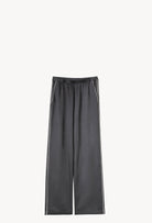 The Winter 2026-27 collection from the house Carine Gilson - The most beautiful couture lingerie to be discovered with this Classic Pants in DarkGrey with contrast Silk 