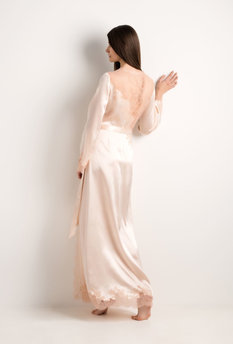 Maison Carine Gilson - Undressing the dressing gownThe Carine Gilson  déshabillé is an ethereal touch against the skin. Simply irresistible. Carine  Gilson Spring Summer 2020 #carinegilson #silkrobe #deshabille #luxurysilk  #luxurylingerie #pinkdress